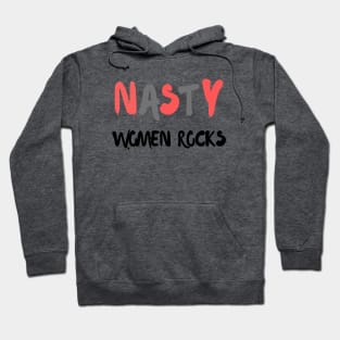 nasty women rocks mask Hoodie